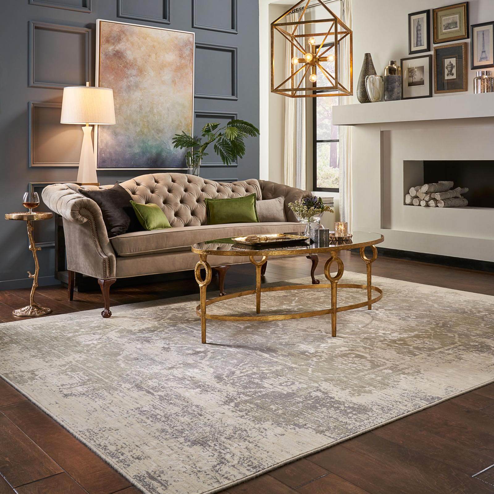 Area rug in living room | Mills Floor Covering